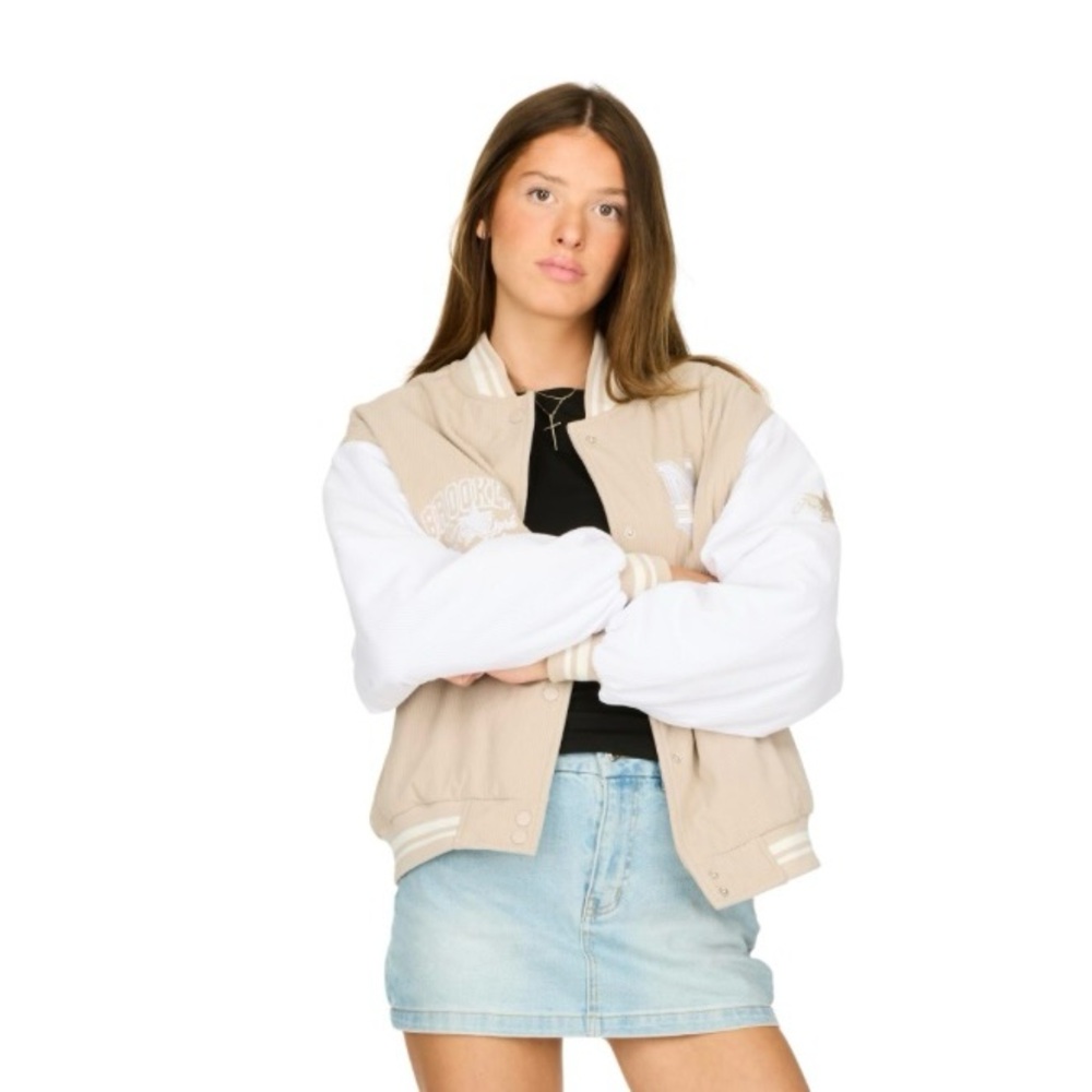 Forever 21 Oversized Corduroy Bomber Jacket
